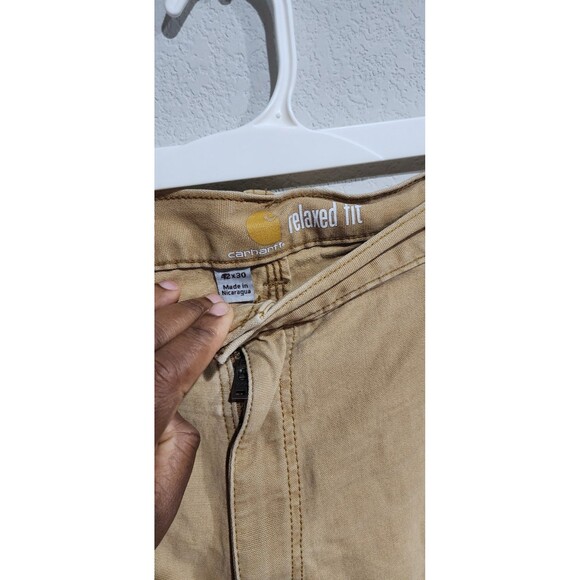 Carhartt Mens Relaxed Fit Tan Casual Pants Size 42X30 - Picture 5 of 16